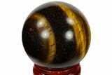 Polished Tiger's Eye Sphere - South Africa #116070-1